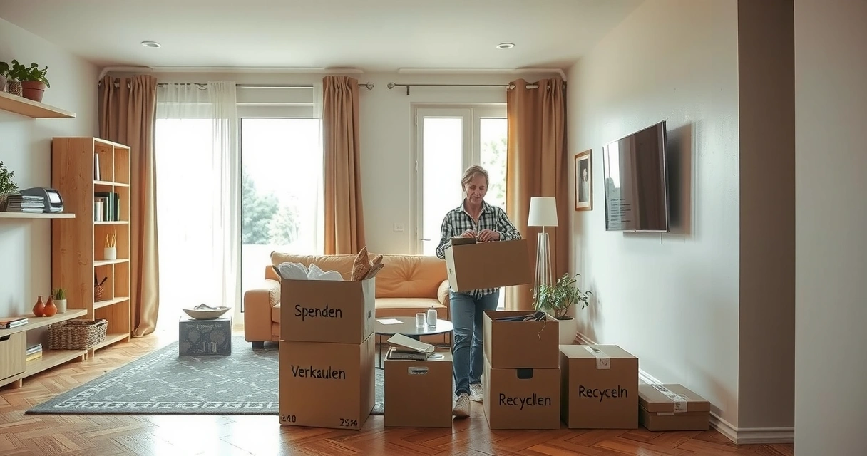 Nachhaltig entrümpeln: Spenden, verkaufen oder recyceln?